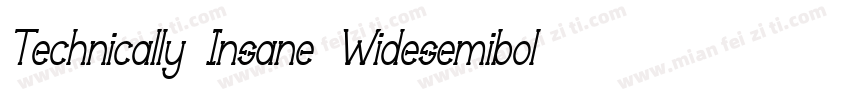 Technically Insane Widesemibold字体转换
